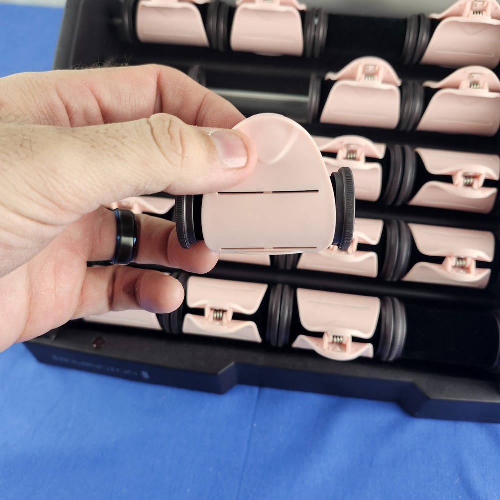 Remington T Studio H9000 Hot Rollers Flocked Hair Curlers Heated Ceramic 17 Clip - Picture 6 of 9